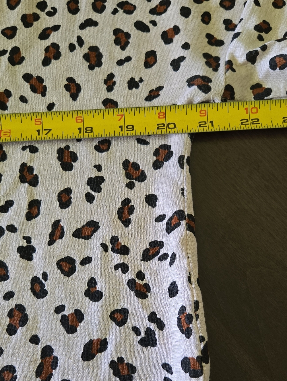 Marc Cain Leopard Print Ruffle Tshirt Size 8-10 - Picture 8 of 10